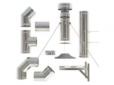 Chimney Set 3D model