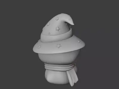 Halloween wizard penguin 37 3D print model