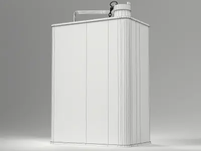Vintage Esso Petrol Gas Can Low-poly 3D model