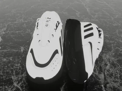 ADIDAS OZELIA 3D SHOES - WHITE  3D model