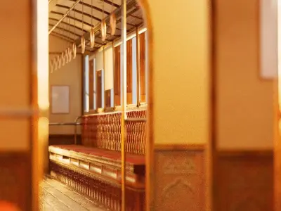 Spirited Away Train Low-poly 3D model