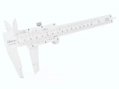 Calipers metal caliper 3D model