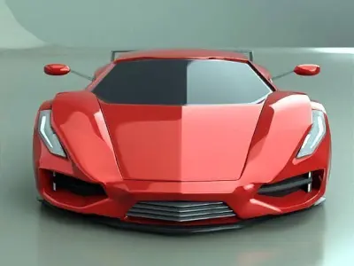 Vikintados supercar concept 3D model