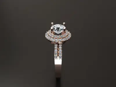 Diamond Ring 3D print model