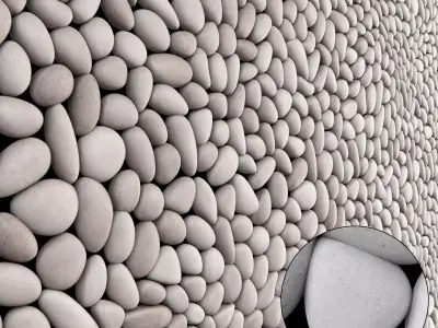 Pebble decor panel n1a 3D model