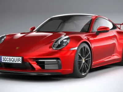 Porsche 911 Carrera S Aerokit 2020 3D model