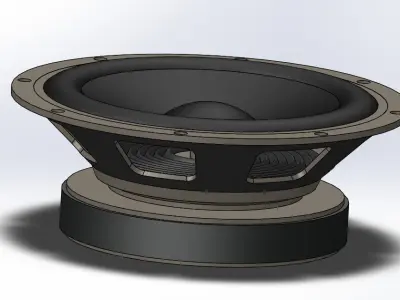 Subwoofer 8 inch speaker driver 3D model