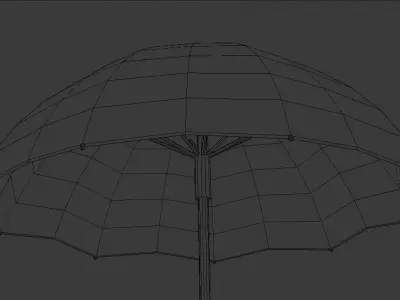 Umbrella Free low-poly 3D model