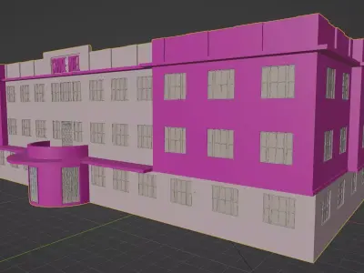 Grande Hotel Av Goias Historical Goiania Brazil Free 3D model