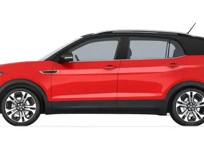 Volkswagen T-Cross 250 TSI Highline 2019 3D model