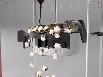 Movie Theater Popcorn Machine Low-poly 3D model