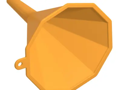 Decagonal Funnel 3D print model