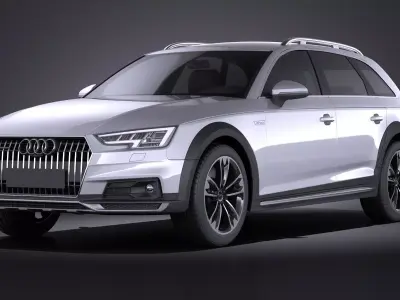 Audi A4 Allroad Quattro 2017 VRAY 3D model