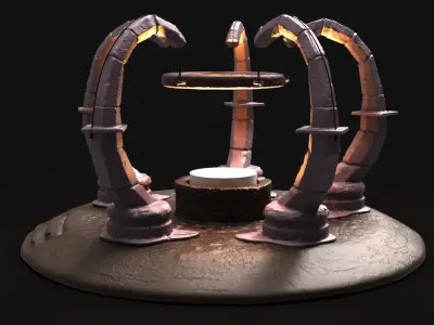 DUNGEON CANDLE HOLDER 3D print model