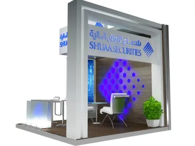 Booth Exhibition Stand a382b 3D model
