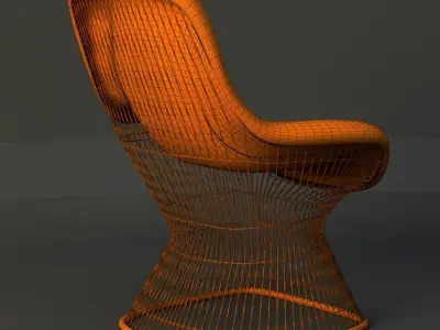  Warren Platner Lounge Chair 3D model
