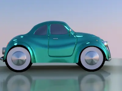 Cartoon Car 01 3D model