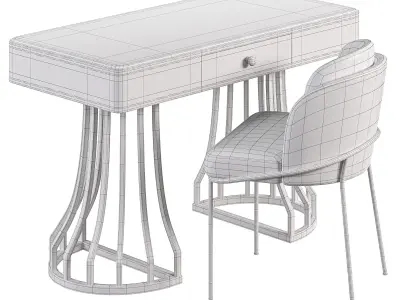 Designer Desk LaLume PS00104  3D model