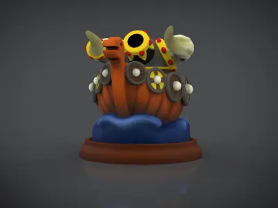 Ship 3d printable figure toy 3D print model
