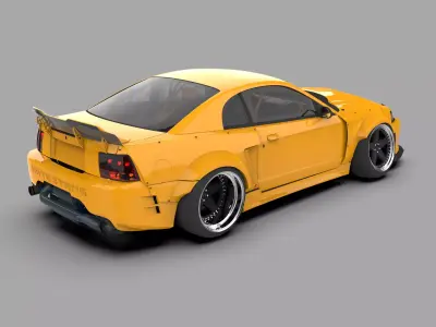 Ford Mustang SVT Cobra High Performance Muscle Car 3D model