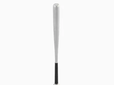 Steel Baseball Bat 04 Low-poly 3D model