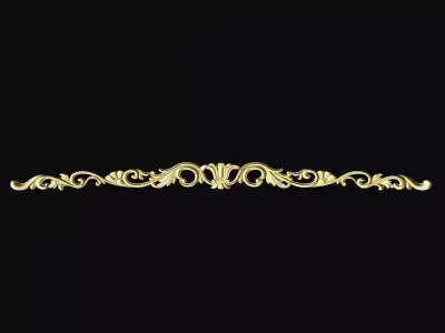 Central decor ornament for furniture 3D model 247
