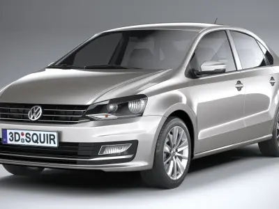 Volkswagen Polo Sedan 2017 3D model