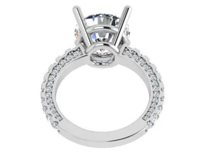 Round Diamond Ring 4541 3D print model