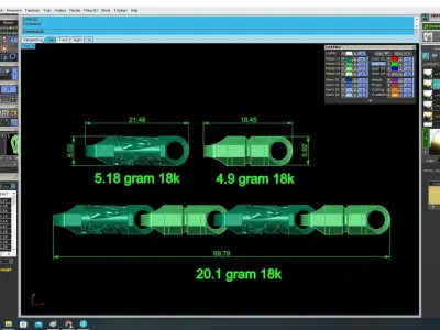 Luxury Chinese Dragon Connector Bead Jewelry 3628 3D print model