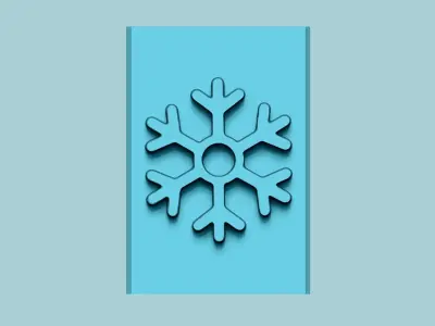 Stamp 25 - Ice Crystal - Fondant Decoration Maker Toy 3D print model