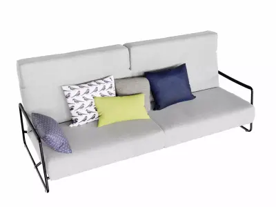 modern sofa 3D model 13
