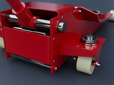 QUICK LIFT LOW PROFILE CAR TROLLEY JACK 3D model
