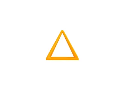 Cartoon Wire Pyramid 3D model
