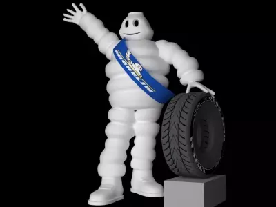 MichelinCharacter michelin tire Free 3D model
