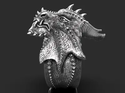 ring dragon 3D print model
