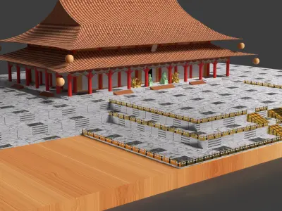 Chinese  ancient house   3D model