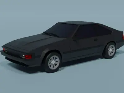 Toyota Celica Supra Low-poly 3D model