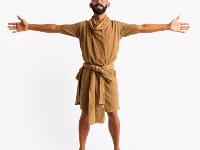 Ancient Robe Character model pack Low-poly 3D model