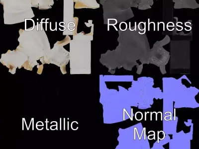 Serene Buddha Sculpture model pack Low-poly 3D model