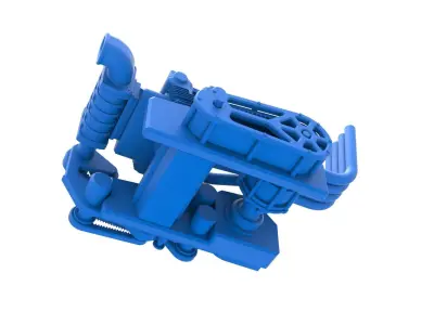 Engine of Top fuel dragster motorcycle Scale 1 to 25 3D print model