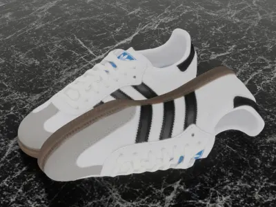 ADIDAS ORIGINALS SAMBA 3D SHOES Low-poly 3D model