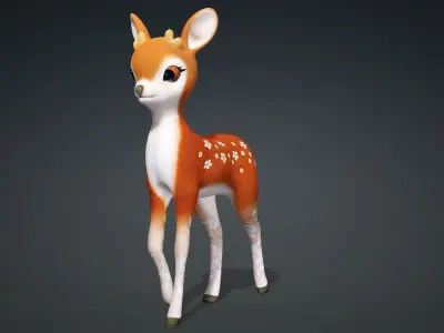 Baby Deer-A1 3D model
