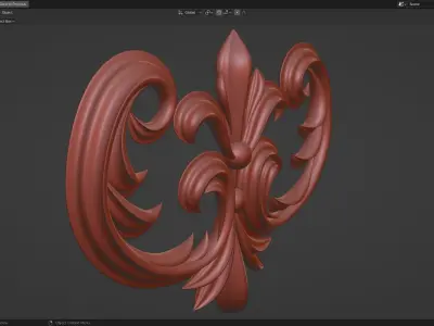ORNAMENT flower 3D model