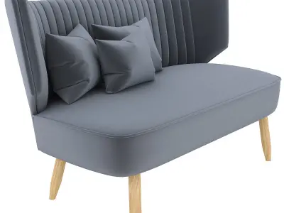 Swoon Duke Two-seater Sofa 3d model Low-poly 3D model