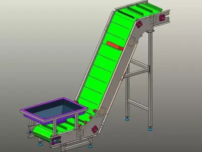 FEEDING CONVEYOR 3D print model