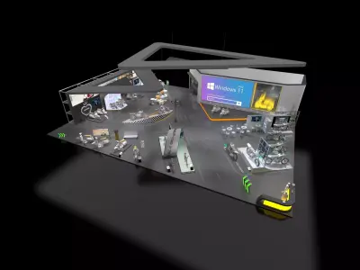 Booth design 3D model