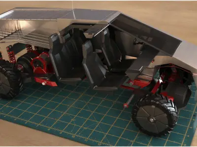 CyberTruck RC 3D print model