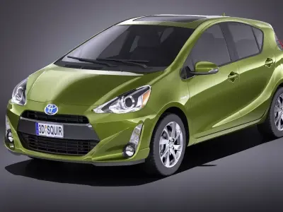 Toyota Prius C 2016 VRAY 3D model