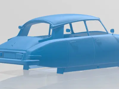 1955 Citroen DS 19 Vintage Elegance - Full Body Model 3D print model