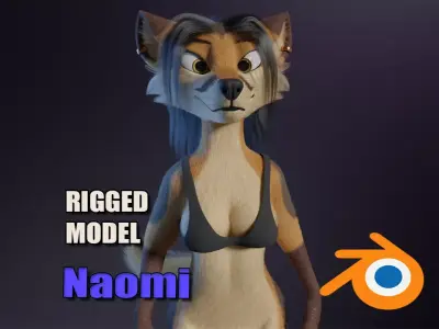 Naomi Anthro Fox 3D model